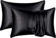 Due cuscini di protezione Beauty anti allergeni - cura della pelle - cura dei capelli - nero - 50 x 75 cm - 2 pezzi