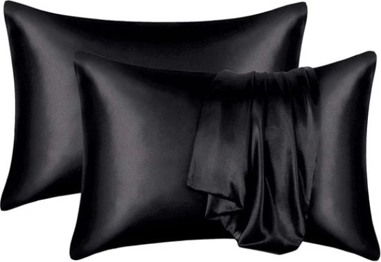 Due cuscini di protezione Beauty anti allergeni - cura della pelle - cura dei capelli - nero - 50 x 75 cm - 2 pezzi