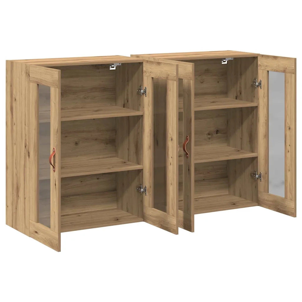 Armadi da Parete 2 pz Rovere artigianale 69,5 x 34 x 90 cm CFW5914677