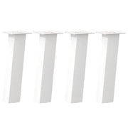 Gambe per tavolino da caffè 4 pz Bianche 42 cm Acciaio 4012501