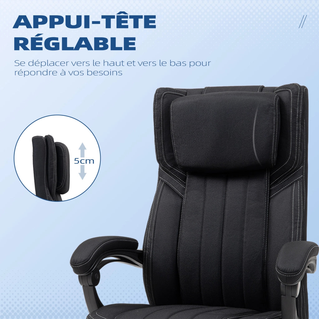 Sedia da ufficio girevole schienale reclinabile altezza regolabile ¨C Xylo ¨C Nero 65x61x105-113cm