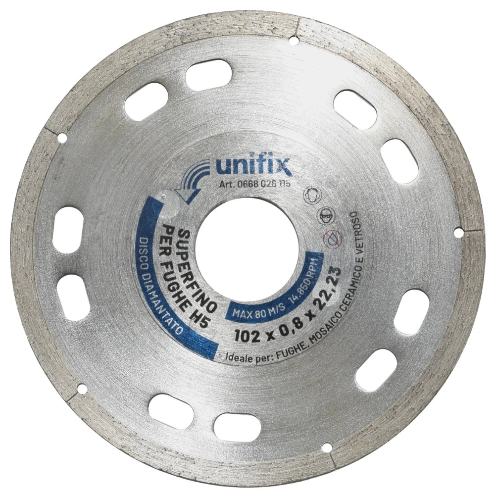 Diamant superfino per fughe e mosaico ceramico Ø 102 x 22,2 x 0,8 mm