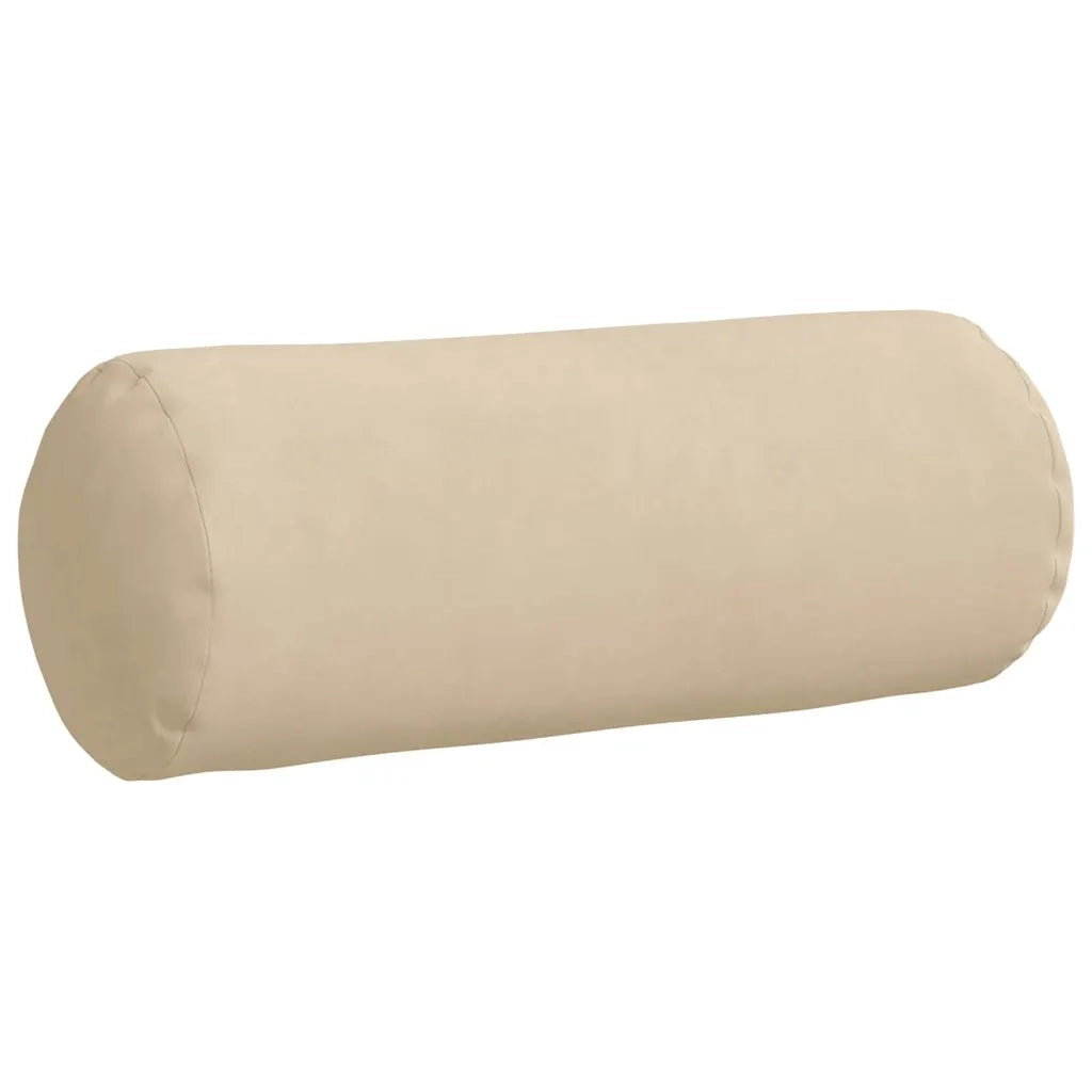 Cuscini a rullo 2 pz | Cuscini per sedie Crema ? 15 x 40 cm Tessuto in Microfibra