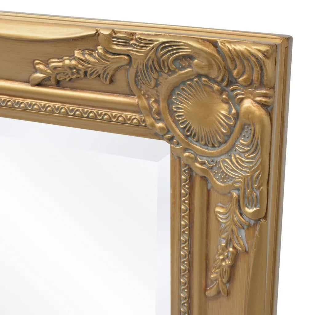 Specchio da Parete Stile Barocco 100x50 cm Dorato cod mxl 47440