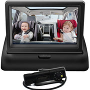 Trade Shop - Baby Monitor Di Sicurezza Lcd Full Hd 1080p Q-ca805 Da 4,5" Per Cruscotto Auto -