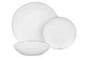 Set 18 piatti Poesia Bianco