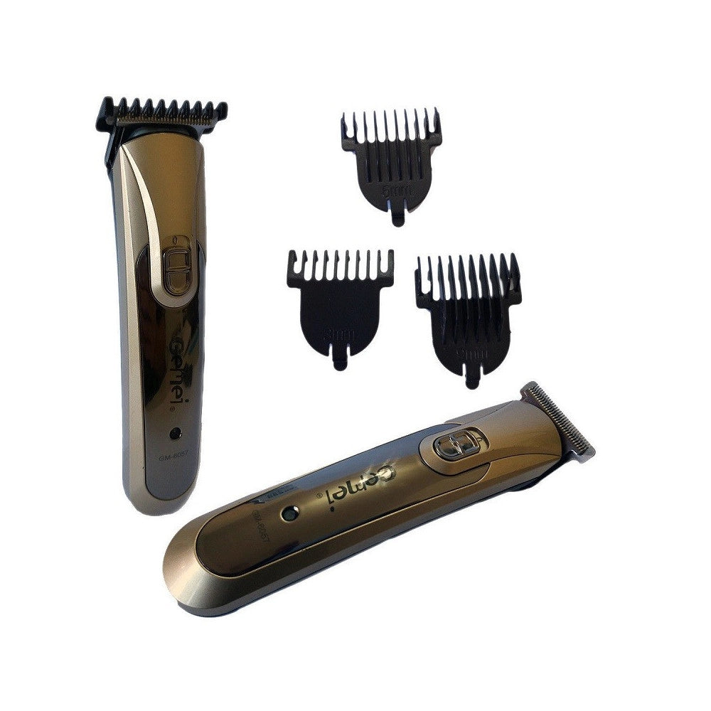 Trade Shop - Taglia Capelli Ricaricabile Impermeabile Rasoio Regola Barba Basette Gm-6057 -