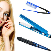 Trade Shop - Kit Acconciature Per Capelli Pettine Raddrizzatore Piastra Lisci Arricciacapelli -