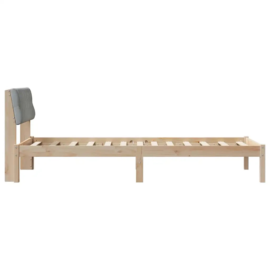 Struttura del Letto Marrone e grigio chiaro 90 x 190 cm 878644