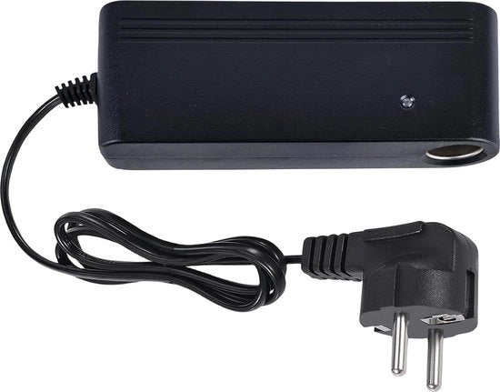 Adattatore di alimentazione per auto 100-240 V a 12 V AC-DC 120 W 10 A con presa di accensione per sigarette - contenitore di raffreddamento - lavavetri - dashcam - aspirapolvere - pompe di ventilazione.