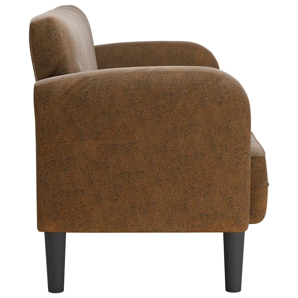 Divano Divanetto Marrone 110 cm in Similpelle 4100541