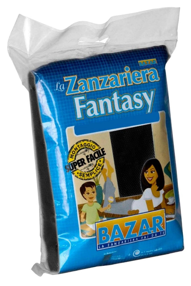 10pz zanzariera poliestere balcone 2x75x250 nero cod:ferx.7778