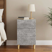 Comodino Grigio Cemento 43 x 39,5 x 66,5 cm 895018