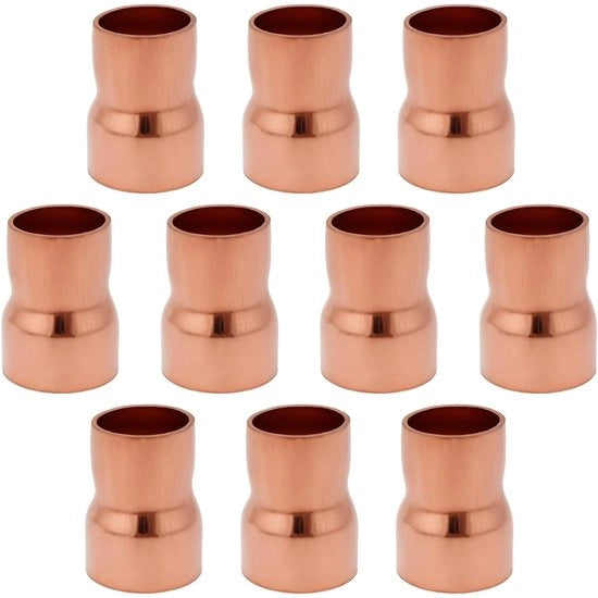 Adattatore Reducitore 10x - Flessibile 15mm/12,7mm - Valvola di Pressione - Sanitario - Connettore - Disegno Versatile