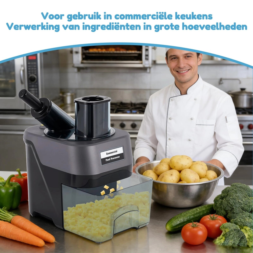 Tagliapunti per verdure, 100W, con 3 dimensioni di cubetti: 9/12/16 mm, ideale per patate e carote