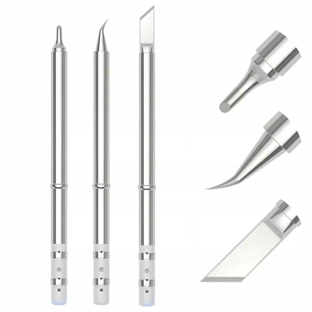 Set Punte Saldanti T65-K, T65-BC2, T65-IS – Compatibile con Stazioni Saldanti T65 | Rame e Acciaio Inox