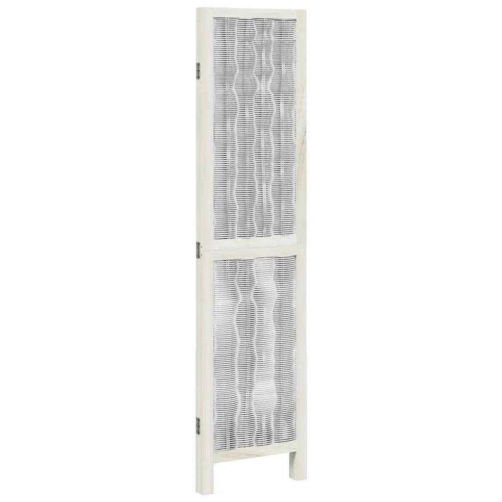 Divisorio Ambienti | Divider per stanze | Paravento 3Pannelli Bianco Legno Massello di Paulownia