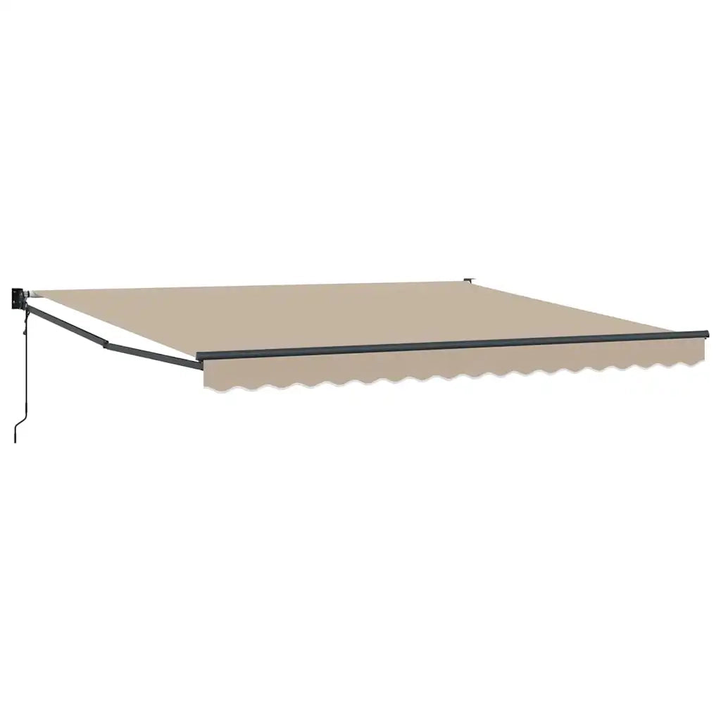 Tenda Retrattile Beige 400 × 300 cm Poliestere e Alluminio 3330618