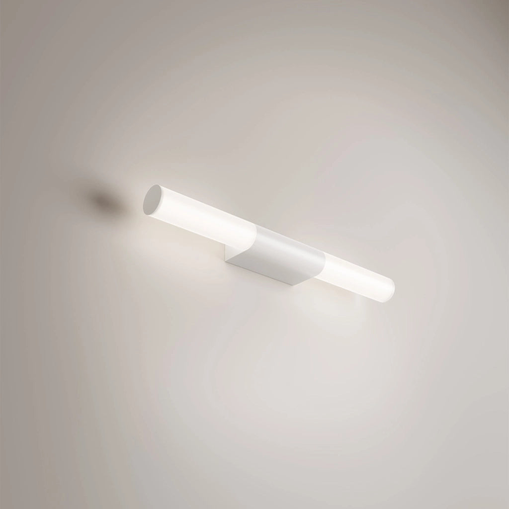 Sticks Lampada da parete e soffitto a LED orientabile, struttura in alluminio bianco opaco, 15.5W, dimmerabile TRIAC, IP54, 50 cm di altezza