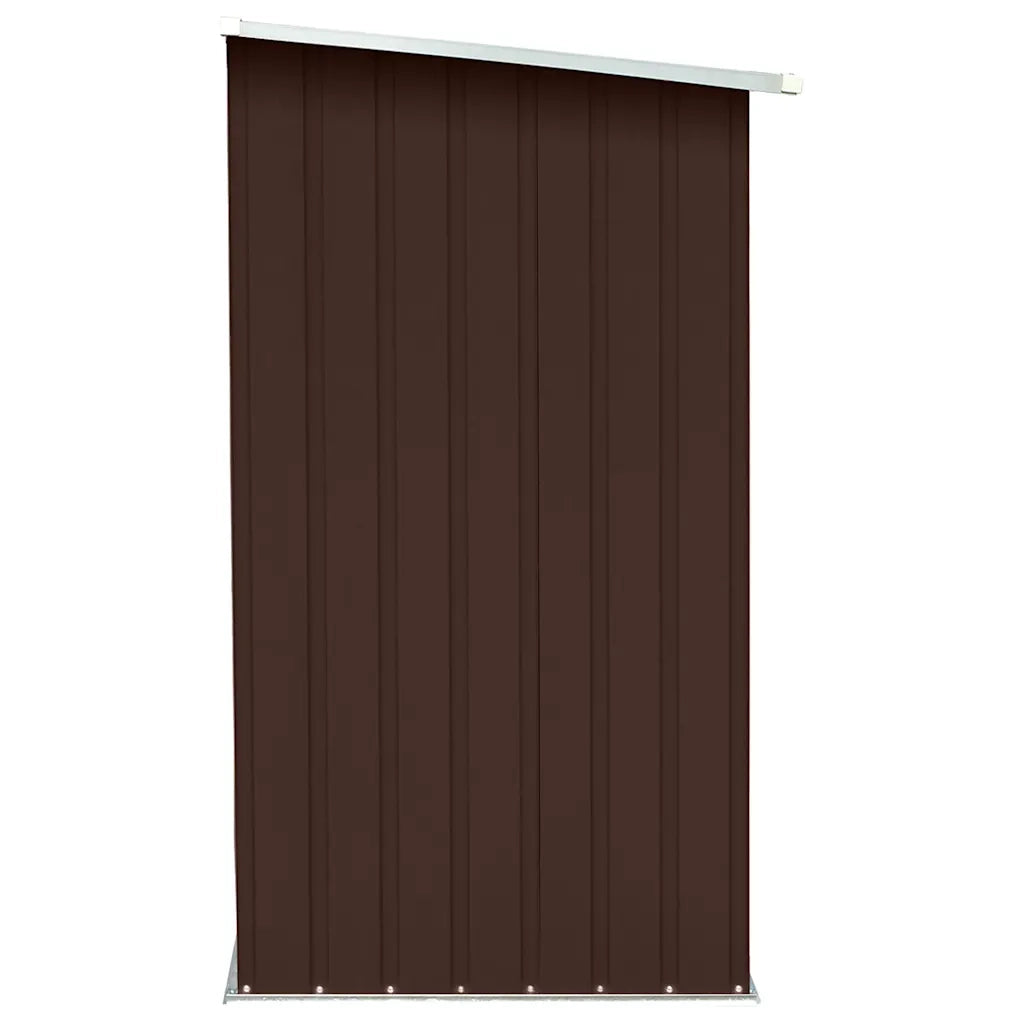 Capannone da Giardino in Acciaio Zincato 163x83x154 cm Marrone 47090
