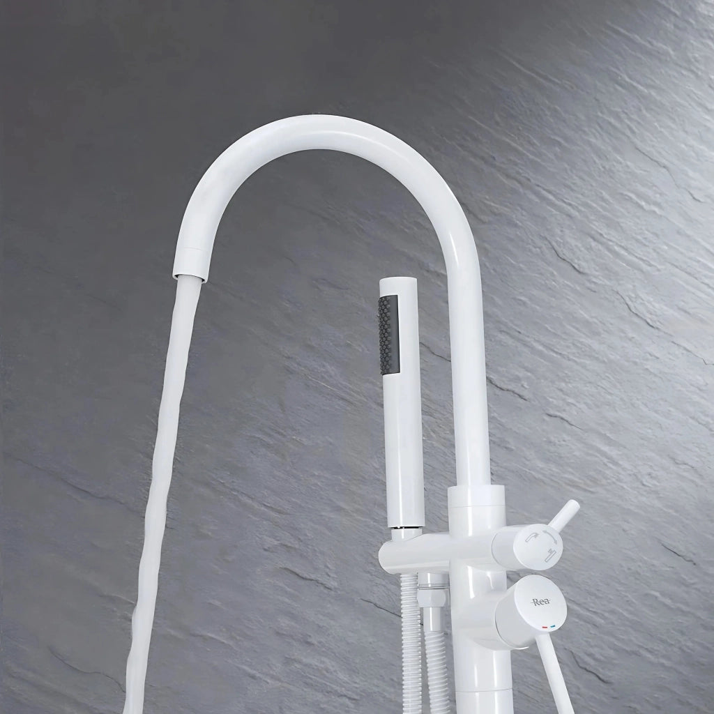 Rubinetto Indipendente Rea Lungo Bianco