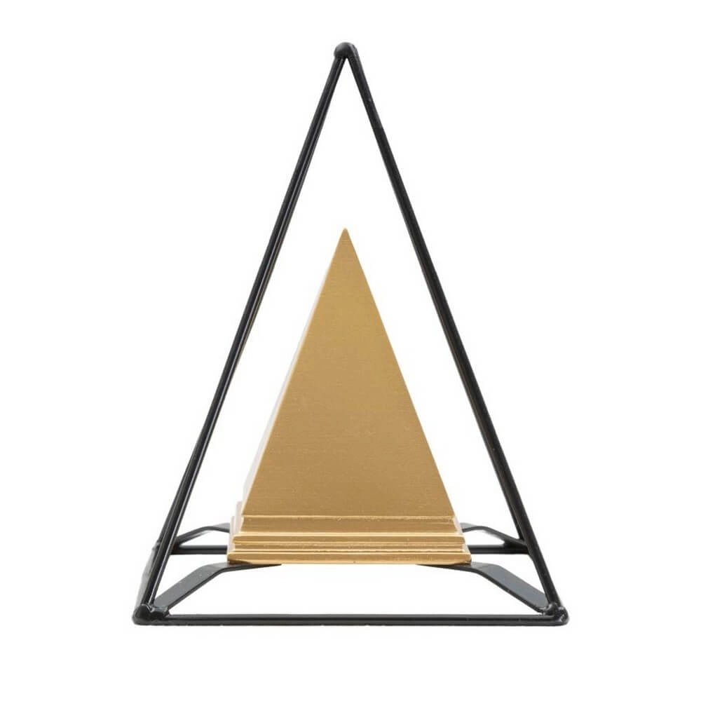 Soprammobile statua dorata di piramide - PYRAMIX