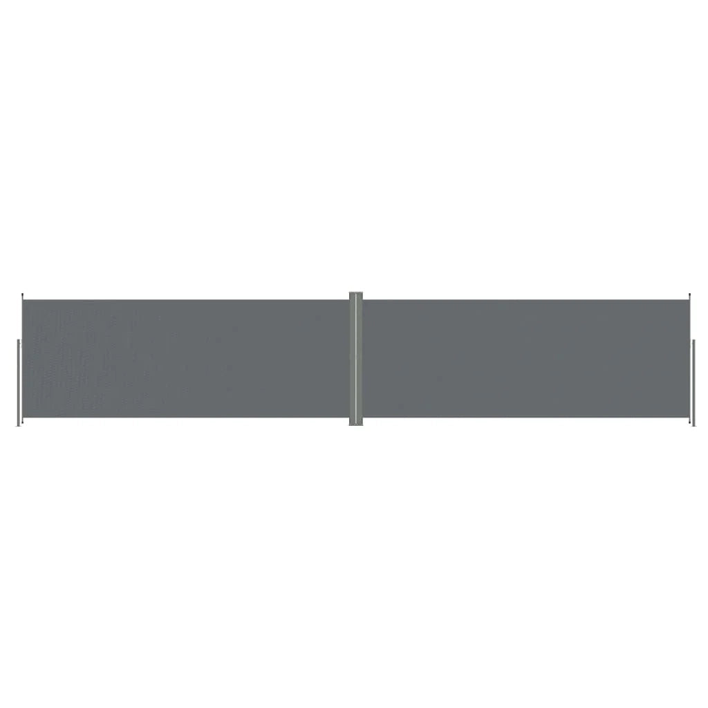 Tenda da sole laterale retrattile/schermo privacy per patio giardino terrazza balcone 200 x 1000 cm antracite 02_0007121