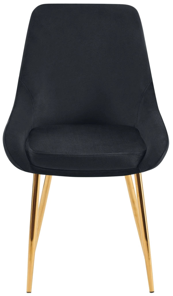 Set di 2 sedie da pranzo Elmira velluto oro 9