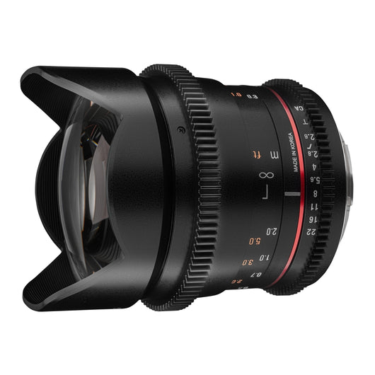 MF 16mm T2.6 Video DSLR Canon EF - obiettivo video manuale con lunghezza focale fissa di 16mm per fotocamere full-frame o APS-C con attacco Canon EF, ideale per architettura e paesaggi