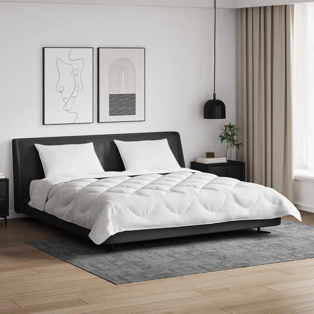 Set di piumini con cuscino 3 pcs Bianco 240 x 260 cm Microfibra