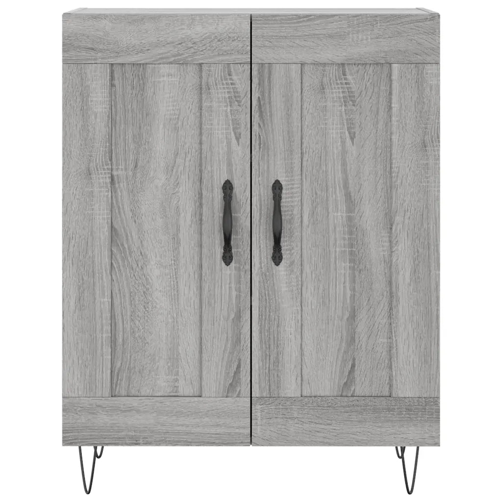 Credenza Grigio Sonoma 69,5x34x180 cm in Legno Multistrato 3189955