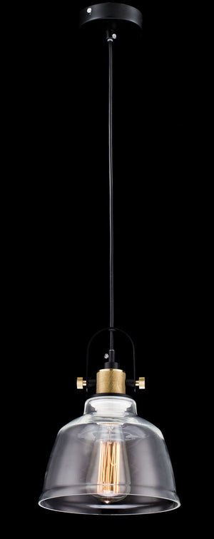 Lampada pendente Pendant in Metallo Irving Nero