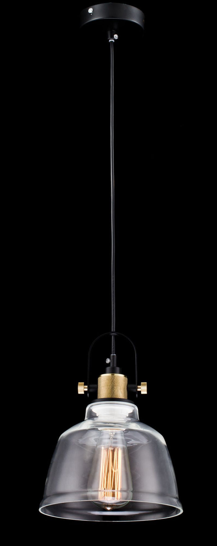 Lampada pendente Pendant in Metallo Irving Nero