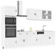 Set Mobili da Cucina 7 pz Kalmar Bianchi Lucido in Truciolato 3314753