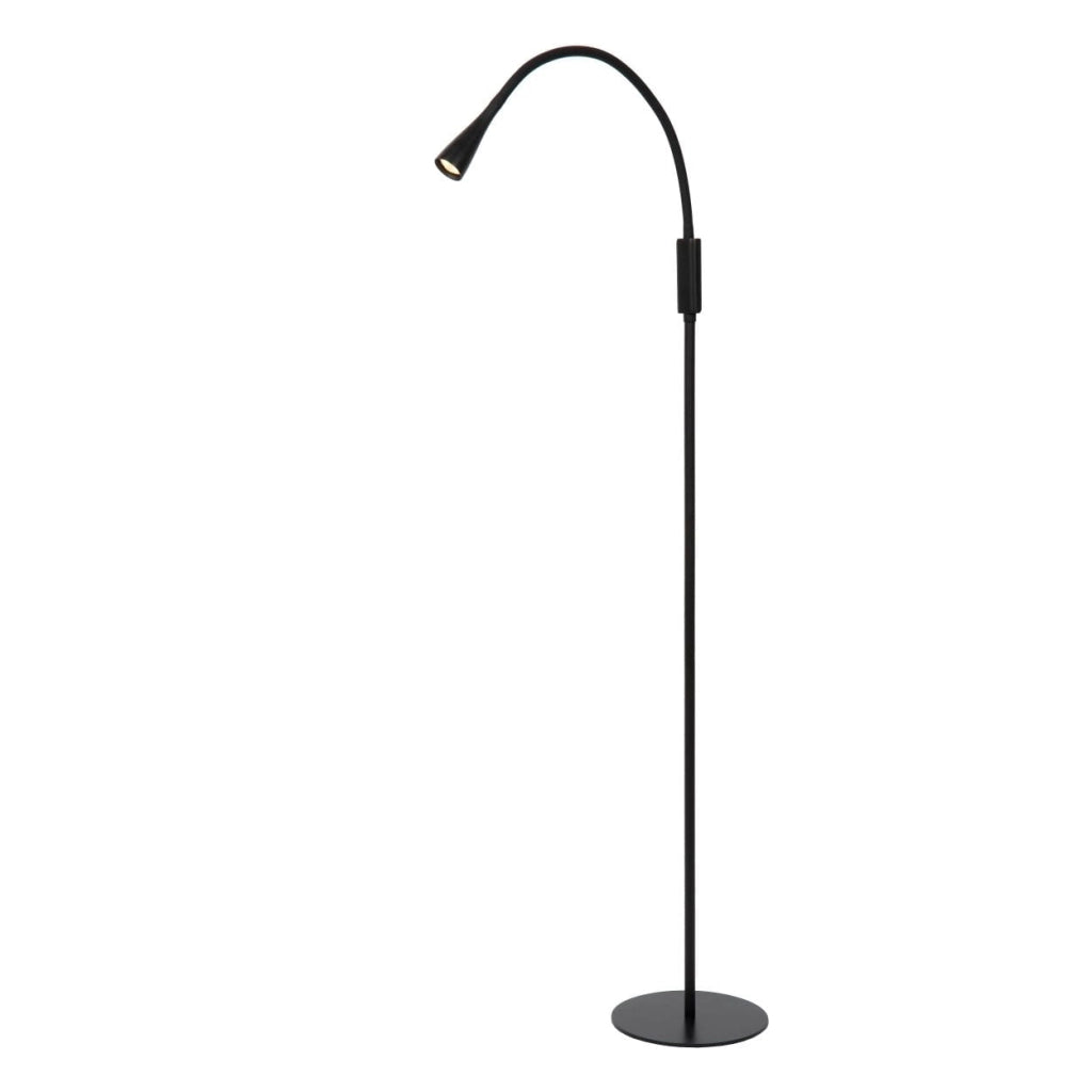 Lampada da terra ad arco Lucide Zozy nera LED 3W 3000K