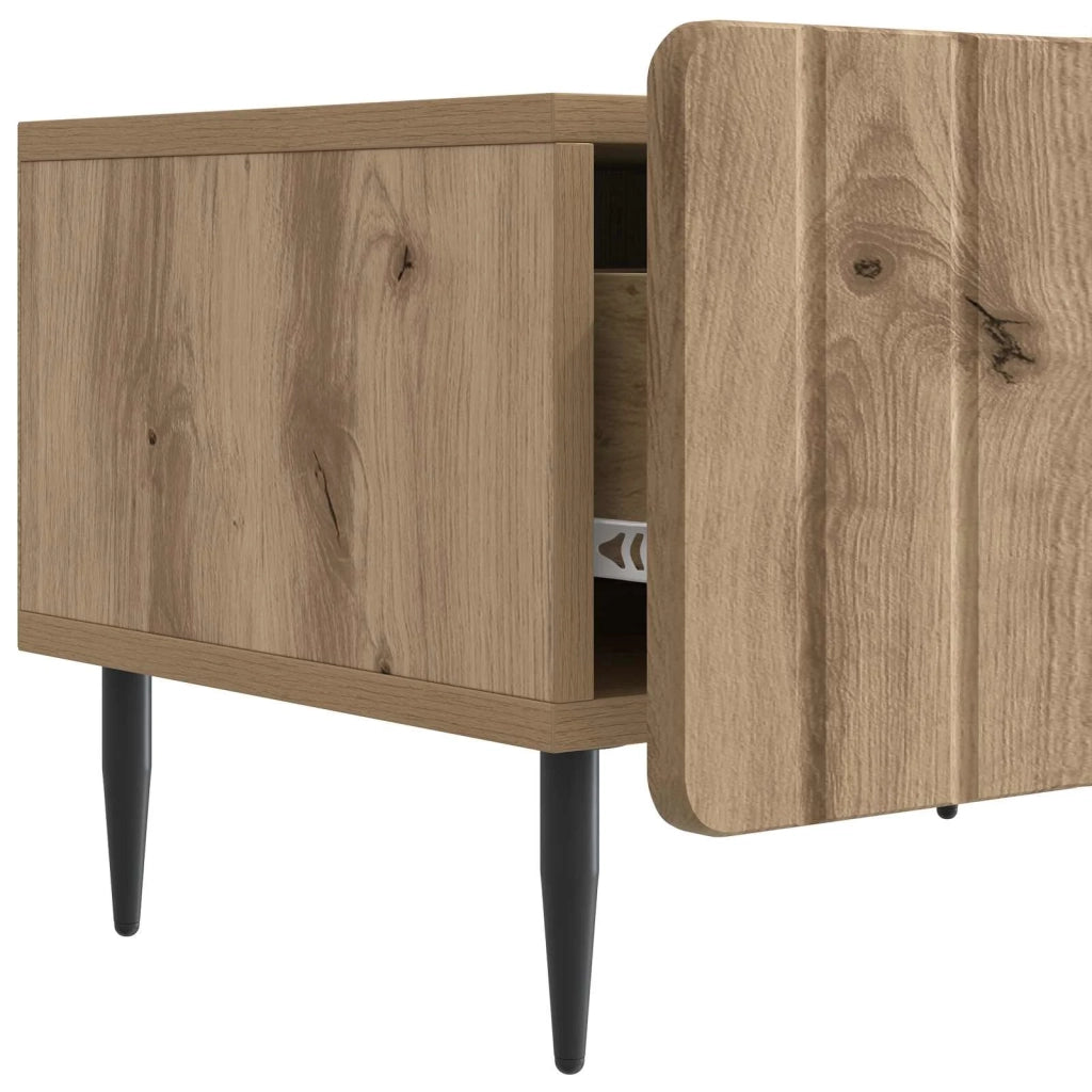 Mobile TV con cassetto Rovere Artigianale 147 x 34,5 x 32 cm