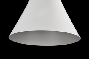 Lampada pendente Pendant in Metallo e Legno Bicones Bianco