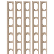 Profili in alluminio verniciato colore sabbia 133 a l per finitura parete proangle *** pezzi 5 pz, confezione 1