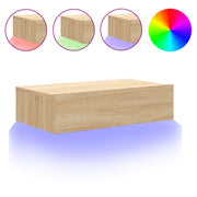 Mobile TV | Armadietto TV | Mobile Porta TV con Luci LED Rovere Sonoma 60x35x15,5 cm