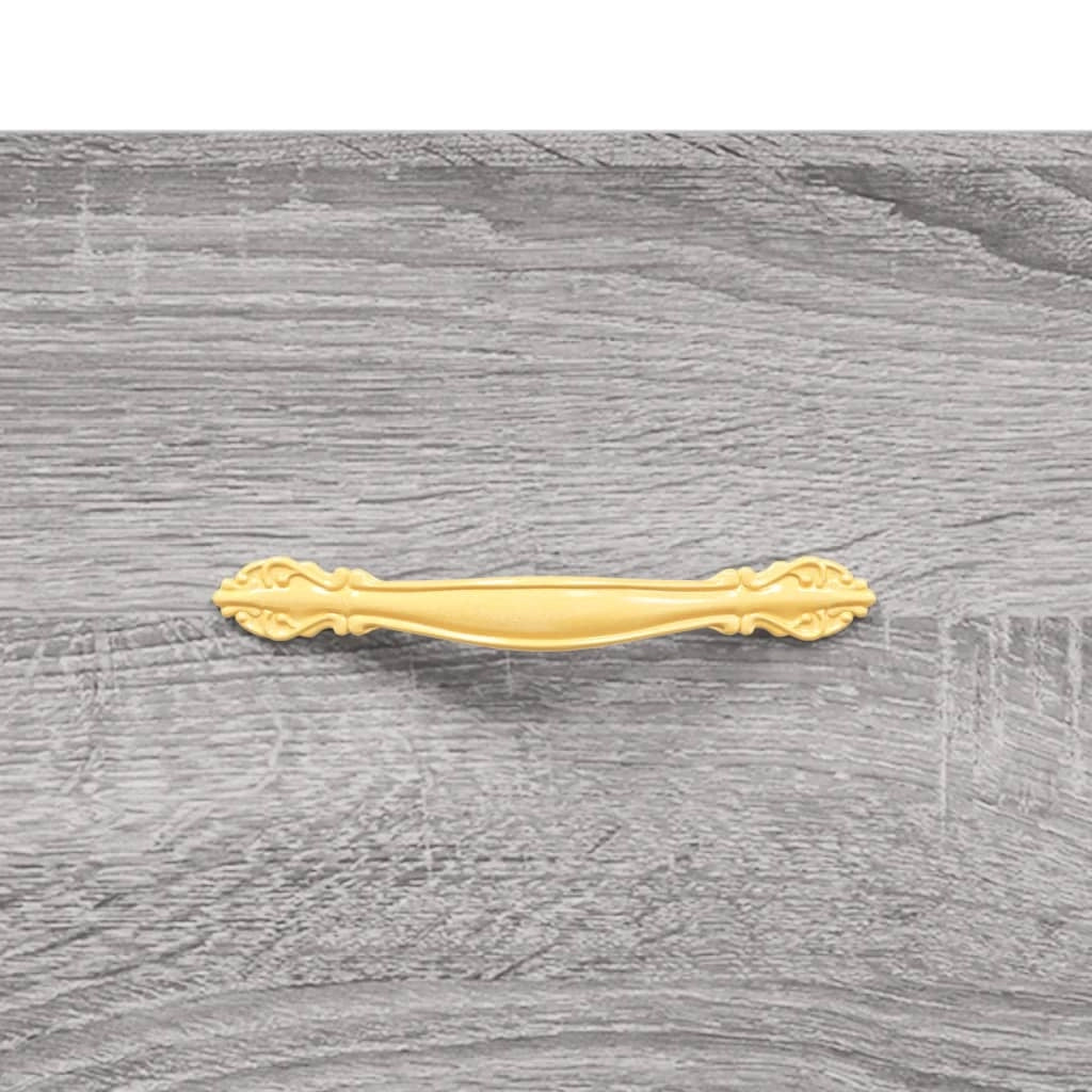 Buffet credenza cassettiera armadio mobile contenitore organizer cucina soggiorno salotto rovere Sonoma alto 69,5 x 34 x 180 cm legno ingegnerizzato grigio 02_0035611
