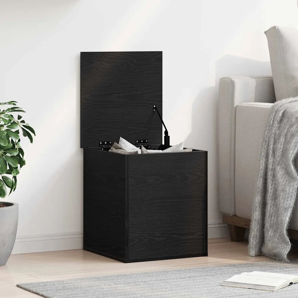 Scatola di Stoccaggio Rovere Nero 40 x 42 x 46 cm 868668