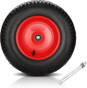 Ruota di carrello 4.00-8 pneumatico carico massimo 200 kg diametro asse 20 mm