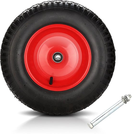 Ruota di carrello 4.00-8 pneumatico carico massimo 200 kg diametro asse 20 mm