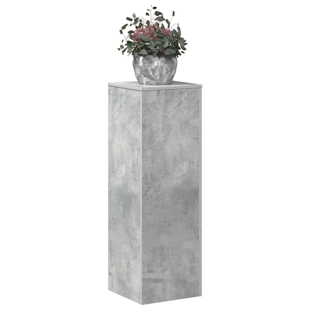 vidaXL Supporto per Piante Grigio 33x33x100 cm in Truciolato