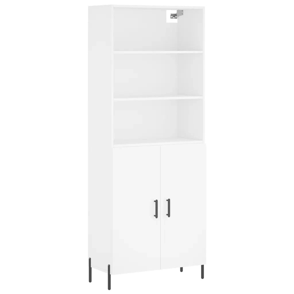 Credenza Bianca 69,5x34x180 cm in Legno Multistratocod mxl 77572