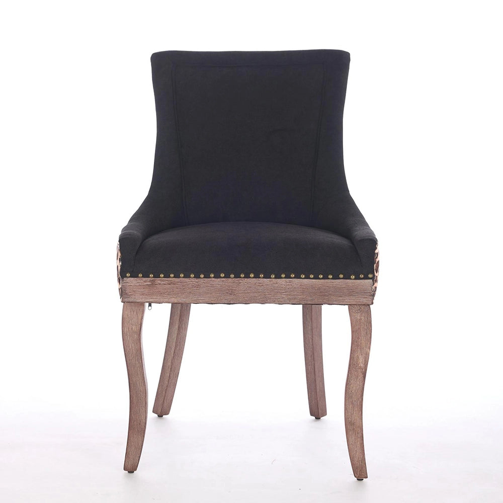 Set 2 sedie Ultra Side - Xylo - tessuto stampa leopardo gambe legno