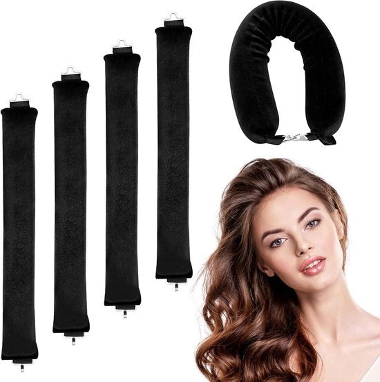 Krultang senza calore - 4 pezzi per lo styling notturno e blowout notturno