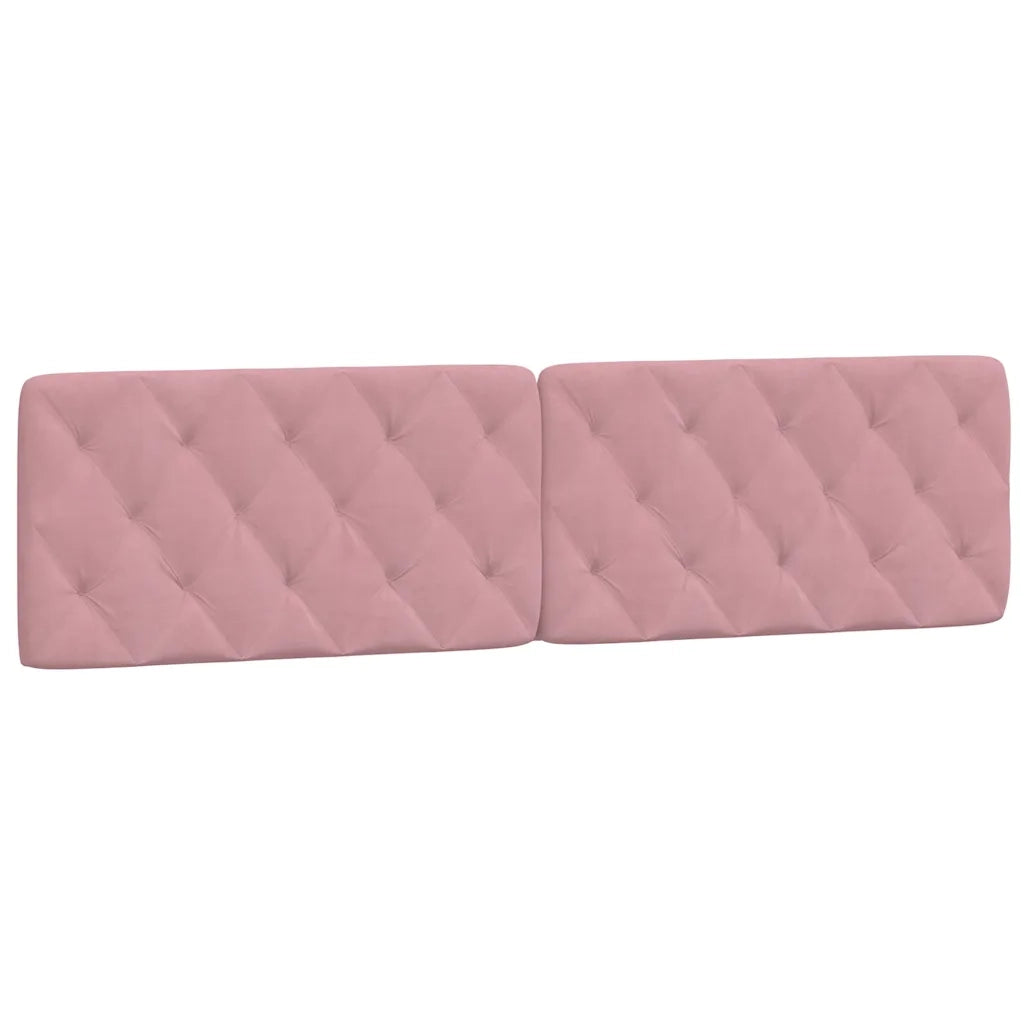 vidaXL Giroletto con Testiera Rosa 200x200 cm in Velluto