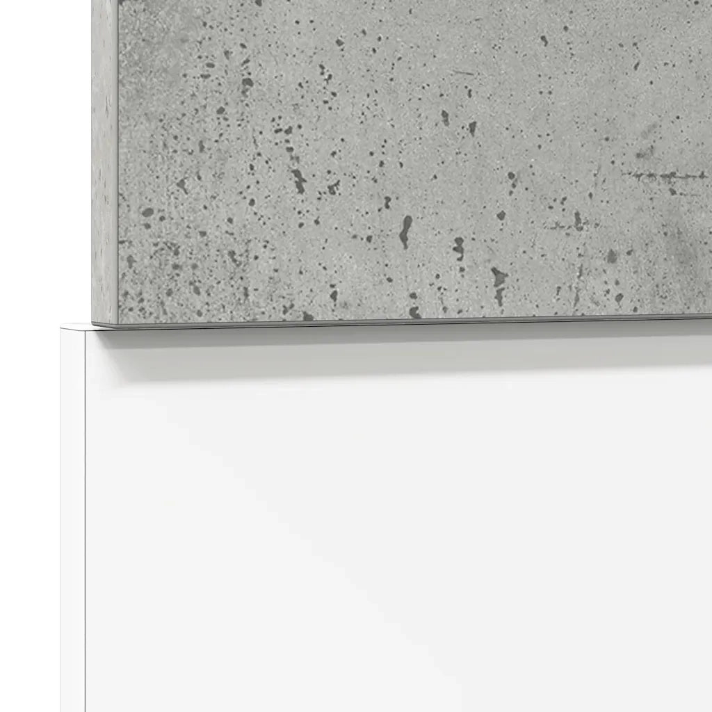 vidaXL Pannello Lavastoviglie “Lyon” Grigio Cemento 45x3x67 cm
