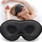 Slaapmasker 3D ademend, lichtblokkerend e confortevole, dotato di tasca di stoccaggio e auricolari, oculare ad alta pressione.